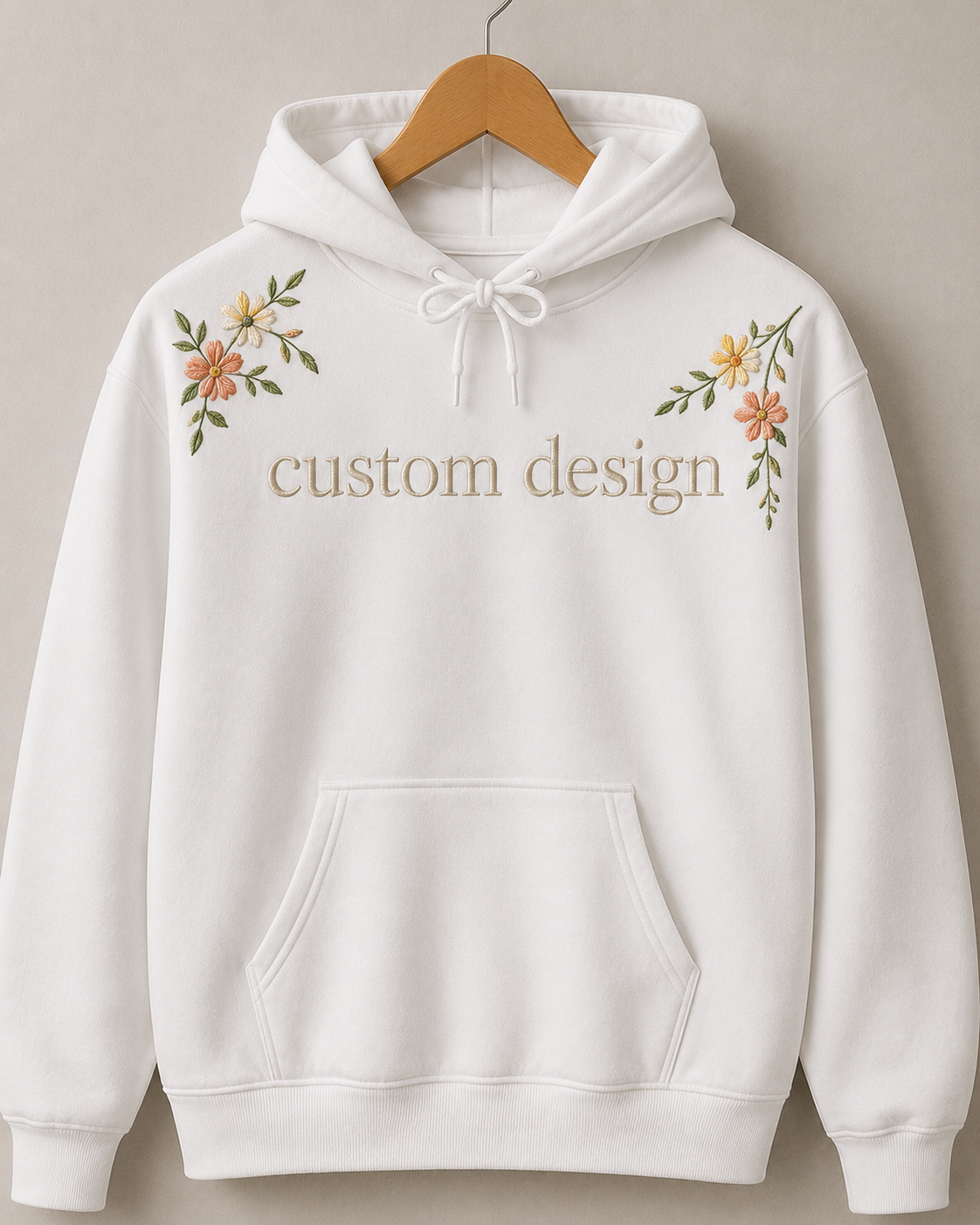 Custom Hand Embroidered Hoodie