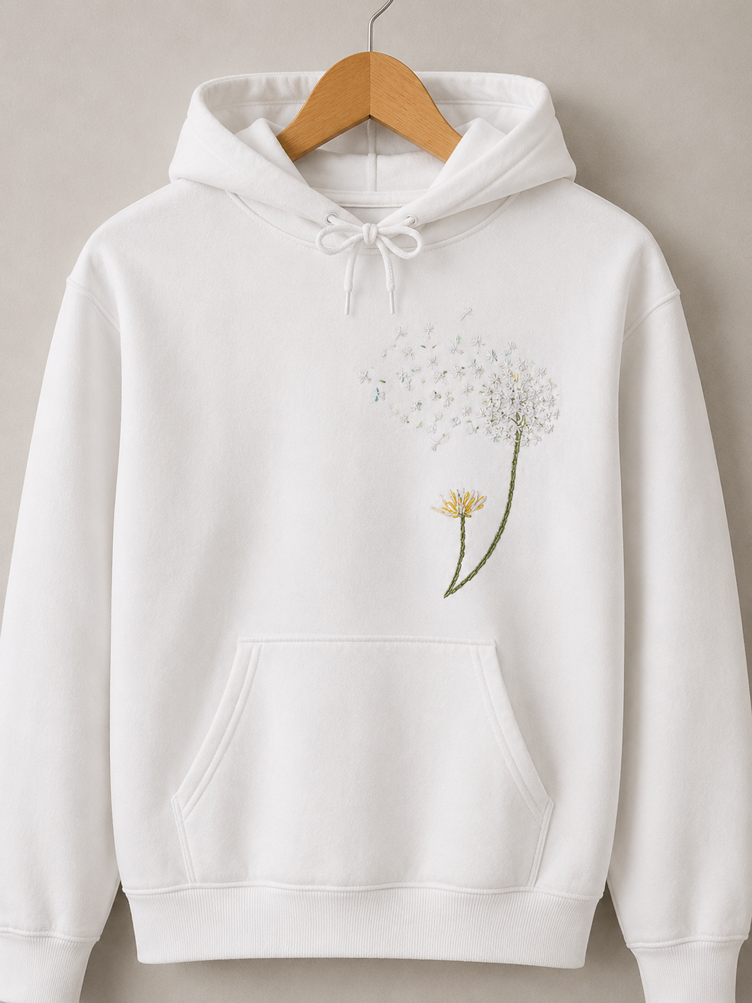 Dandelion Hand Embroidered Hoodie