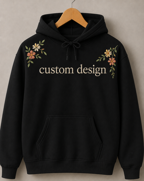 Custom Hand Embroidered Hoodie